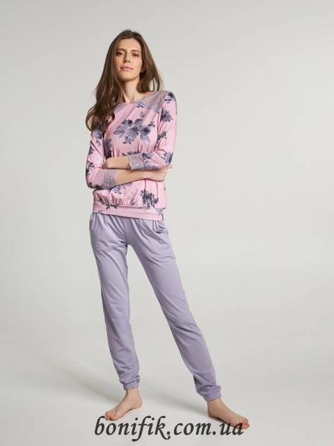 Женская летняя пижама с кружевными вставками TM Ellen (арт. LNP 274/001)