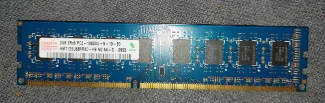 Оперативная память из Южной Кореи Hynix DDR3 hmt125u6bfr8c-h9 2gb (синяя)