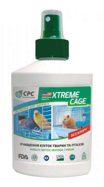 Xtreme CAGE.ОЧИЩЕННЯ КЛІТОК ТВАРИН ТА ПТАХІВ  0.250 л.; 0,5 л.