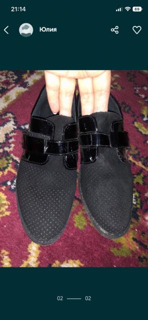 Туфли женские замшевые 36 размер
