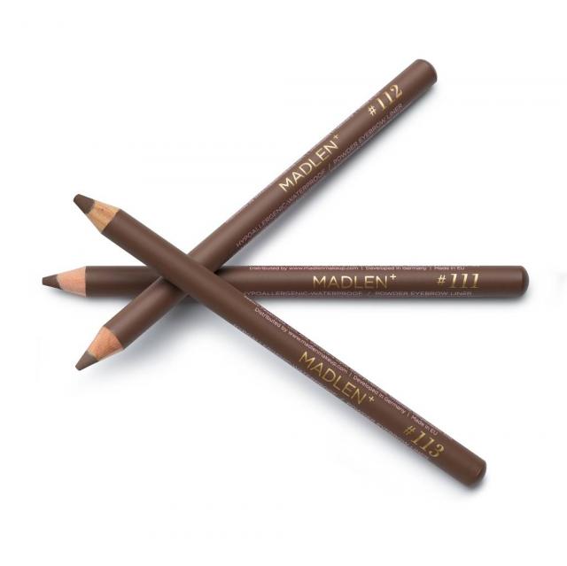Пудровый карандаш для бровей №111 №112 №113 Madlen Powder Eyebrow Pencil