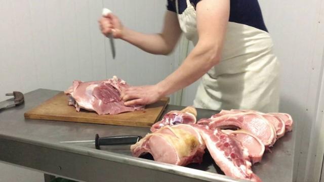 розбір мяса свинини