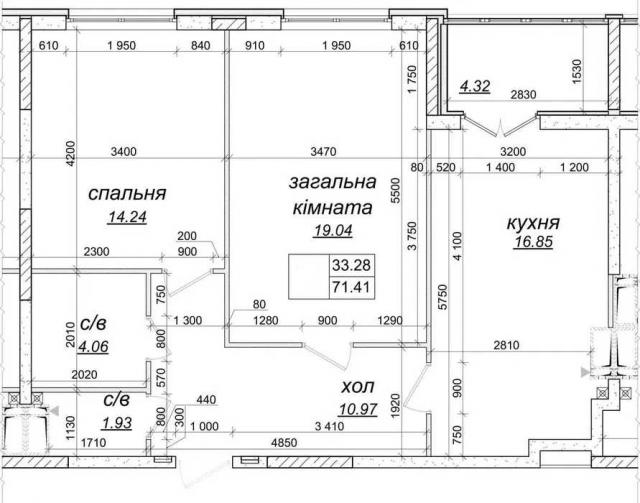 продаж 2-к квартира Київ, Голосіївський, 68000 $