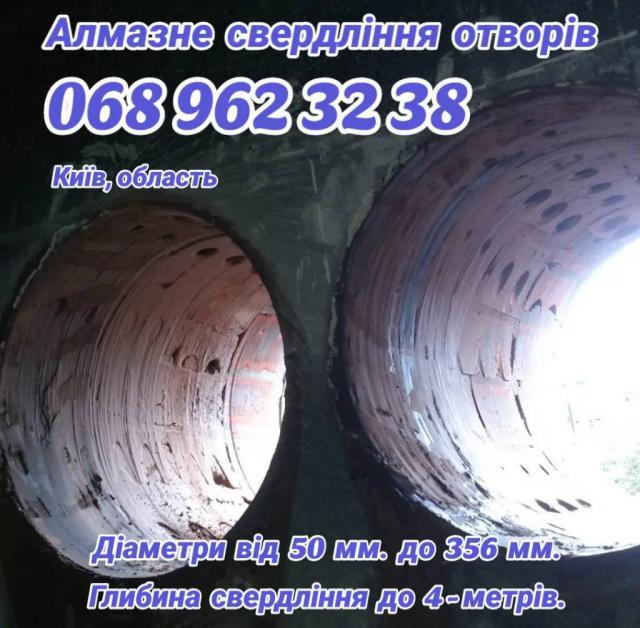 Різка бетону. Свердління отворів.