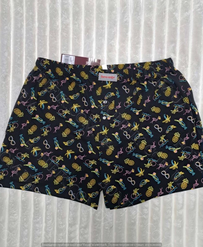 Мужские семейные трусы большого размера с летним рисунком (арт. МБ 000431), Кривий Ріг — 1/3
