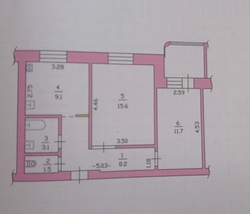 Квартира 1-кімн. продаж Бровари – 52 м², Бровари — 13/13