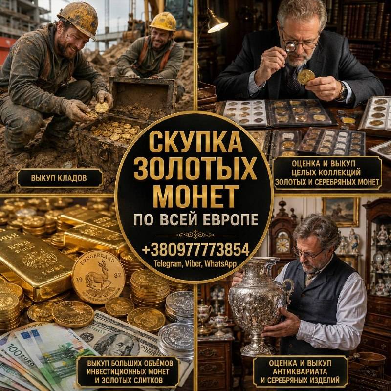 Скупка золотых и серебряных монет, золотых слитков и швейцарских часов премиум-класса по всей Европе, Львів — 2/2