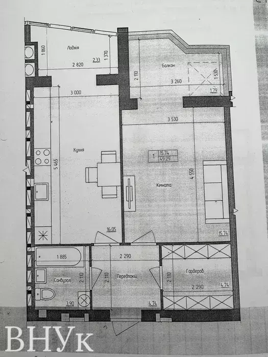 Квартира 1-кімн. продаж Луцьк – 23 м², Луцьк — 12/13