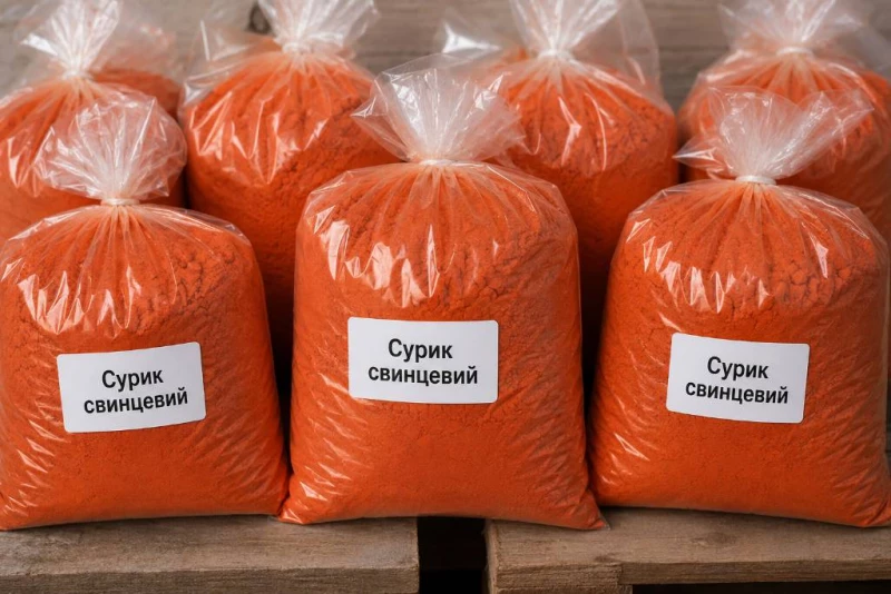 Сурик свинцевий. Суриковий порошок. Сурикова фарба. Для металу та дерева.Захист сталевих деталей від корозії, Бровары — 1/5