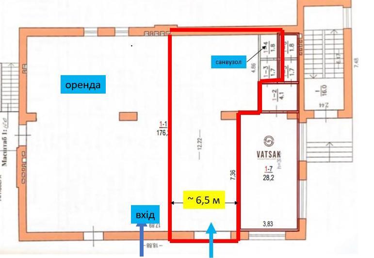 Комерційна нерухомість – 90 м², Сатанів — 4/4