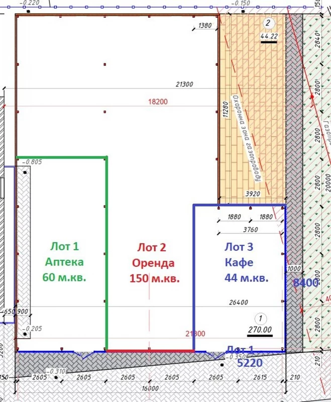 Комерційна нерухомість – 44 м², Шпола — 7/8