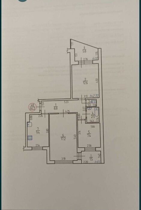 Квартира 3-кімн. продаж Кропивницький – 66 м², Кропивницький — 5/12