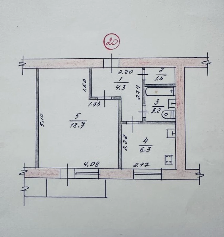 Квартира 1-кімн. продаж Житомир, Богуния – 34 м², Житомир — 12/12