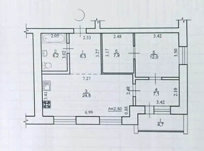Квартира 2-кімн. продаж Суми, Заречный – 26 м², Суми — 10/10