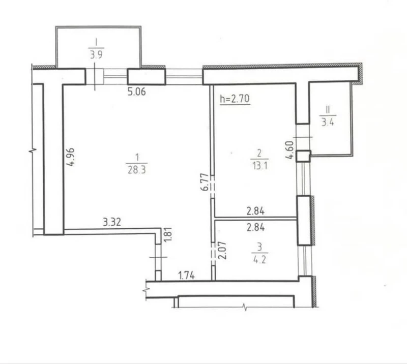 Квартира 2-кімн. продаж Суми, Заречный – 13.1 м², Суми — 10/10
