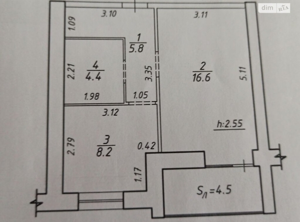 Квартира 1-кімн. продаж Суми, Ковпаковский – 39 м², Суми — 12/12