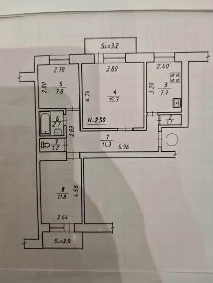 Квартира 3-кімн. продаж Суми, Ковпаковский – 35.3 м², Суми — 9/9