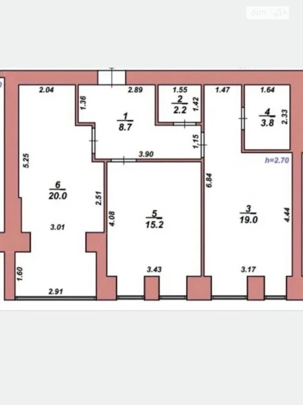 Квартира 2-кімн. продаж Хмельницький, Виставка – 32 м²