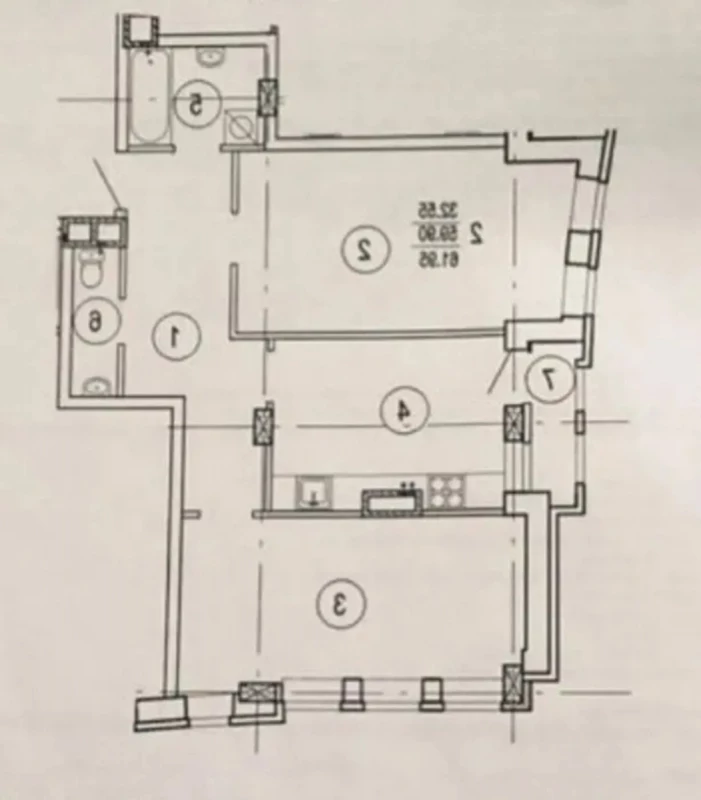 Квартира 2-кімн. продаж Харків, Салтовский (Московский) – 63 м², Харьков — 3/9