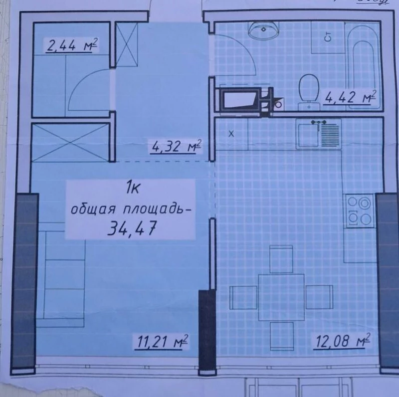 Квартира 1-кімн. продаж Одеса, Приморский – 34 м², Одесса — 2/7