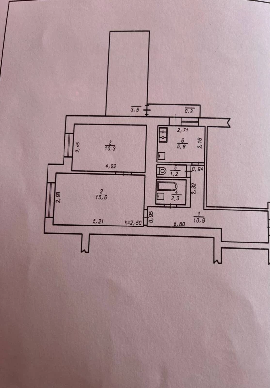 Квартира 2-кімн. продаж Хмельницький, Центр – 51 м², Хмельницький — 9/9