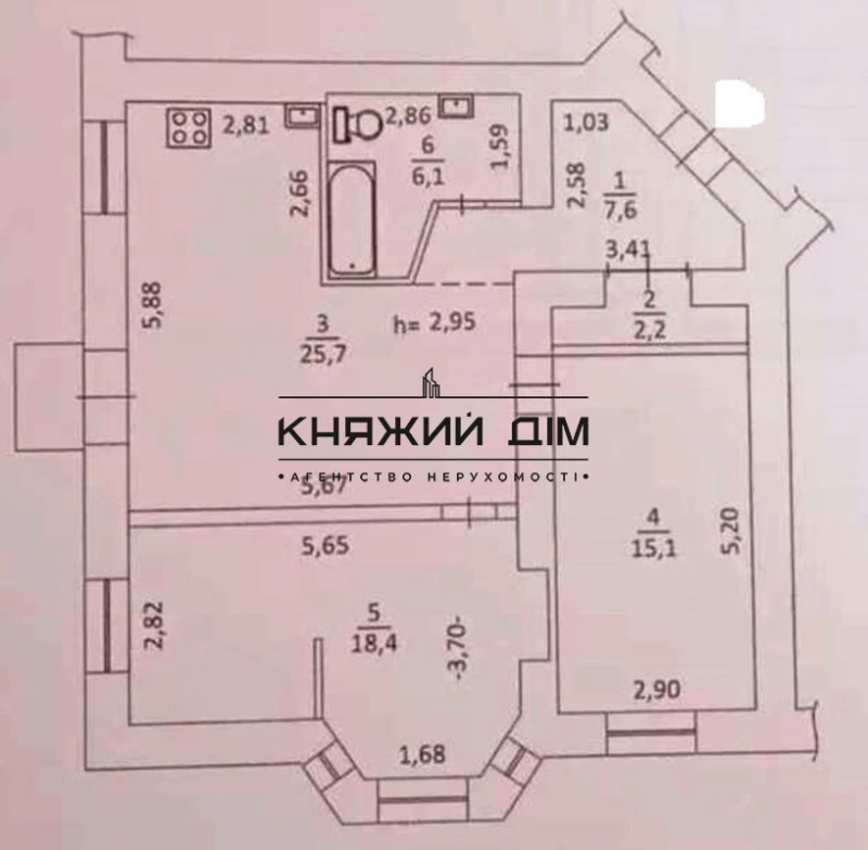 Квартира 3-кімн. оренда Київ, Солом'янський р-н – 34 м², Киев — 11/11