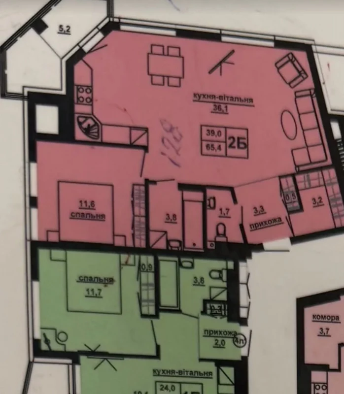 Квартира 2-кімн. продаж Тернопіль, Центр – 65 м²