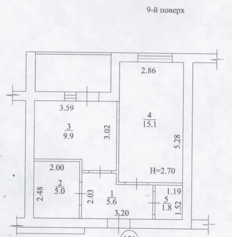 Квартира 1-кімн. продаж Харків, Слободской – 40 м², Харків — 7/8