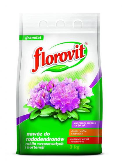 FLOROVIT Добриво для рододендронов, гортензій 3кг. ФЛОРОВІТ