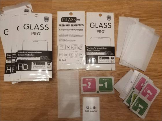 Комплект защитных стекол 11шт. на экраны iPhone 6, 6S, 7, 8 за 250грн.