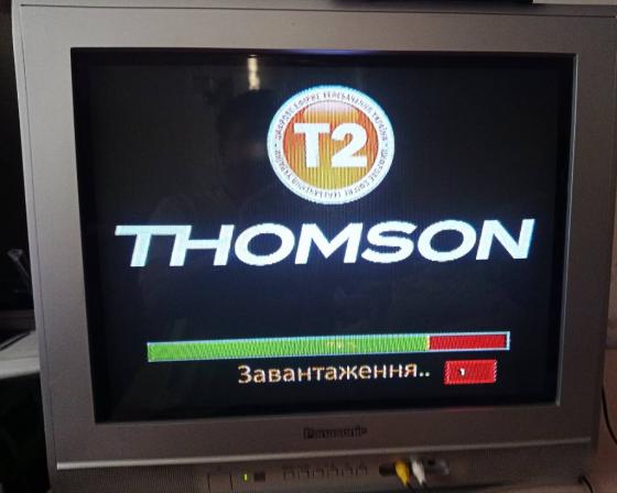 Телевизор + Т2 тюнер+антена