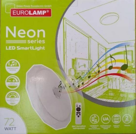 Цветной светильник светодиодный Eurolamp 72 Вт музыкальный