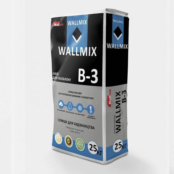 Клей для газоблока Волмікс WALLMIX B-3