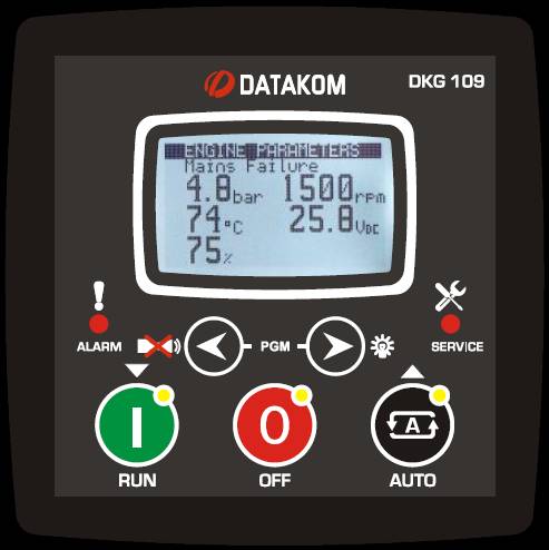 DATAKOM DKG-109 Контролер автоматичного управління генератором і введення резерву