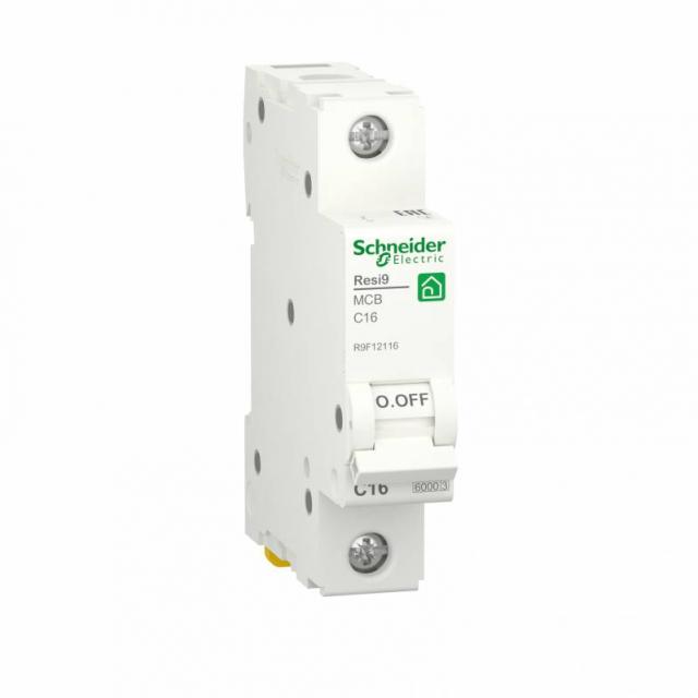 Автоматичний вимикач Schneider RESI9 1P С16  6кА