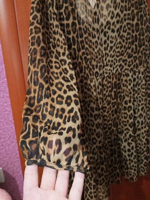 Нарядное леопардовые платье