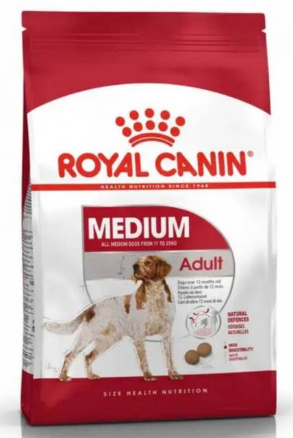 Продам корм сухий Royal Canin Medium Adult для дорослих собак середніх розмірів (вагою від 10 до 25 кг) у віці від 12 місяців до 7 років.
