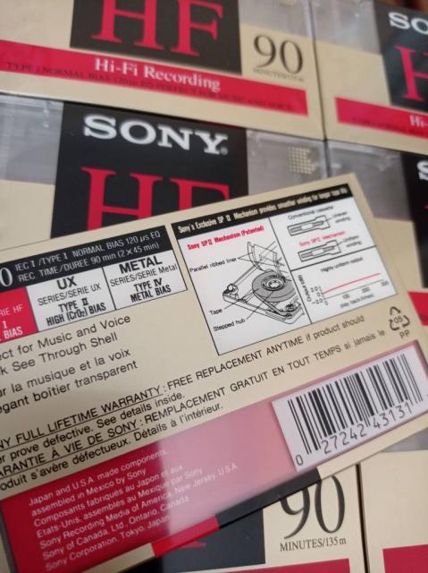 Аудиокассеты новые Sony 90 min