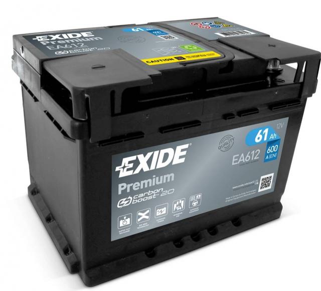 Автомобільний акумулятор EXIDE 6СТ-61 АзЕ PREMIUM EA612