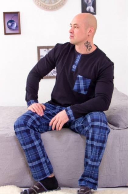 Пижама мужская х, б с начесом 46,48,50,52 размеры