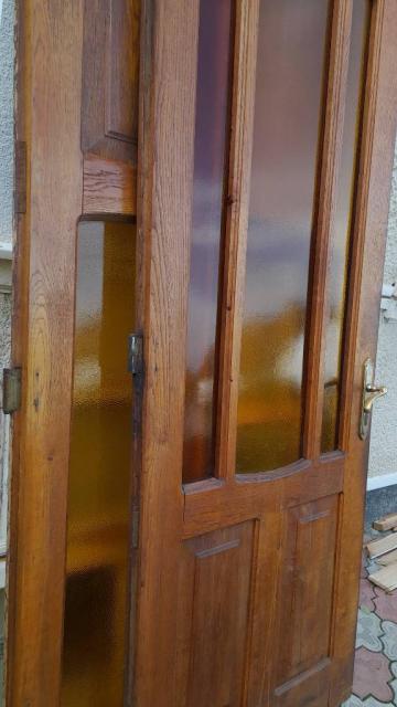 Дверне полотно, двері в зборі з замком, дуб