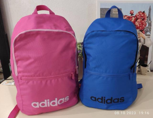 Рюкзак adidas розовый и голубой