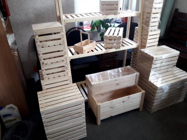 Ящики деревяні для хоз.потреб та декору