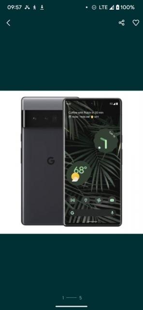 Смартфон Google Pixel 6 Pro 12/128GB Stormy Black Global