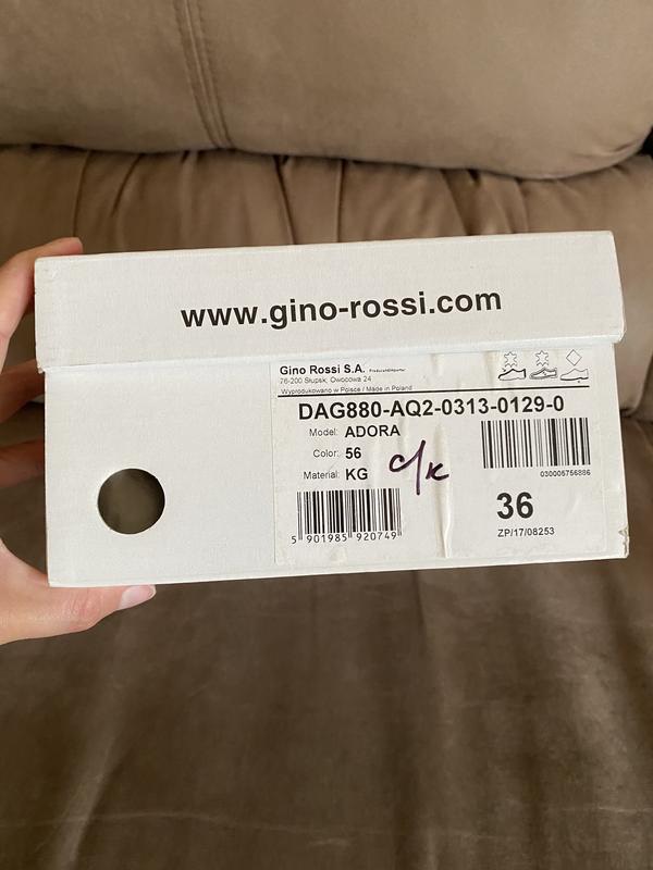 Синие перламутровые блестящие балетки туфли лодочки Gino Rossi, Сумы — 4/4