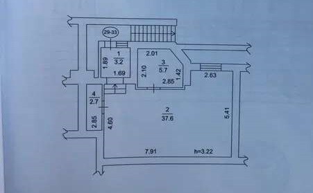 Комерційна нерухомість – 49 м², Софиевская Борщаговка — 4/5