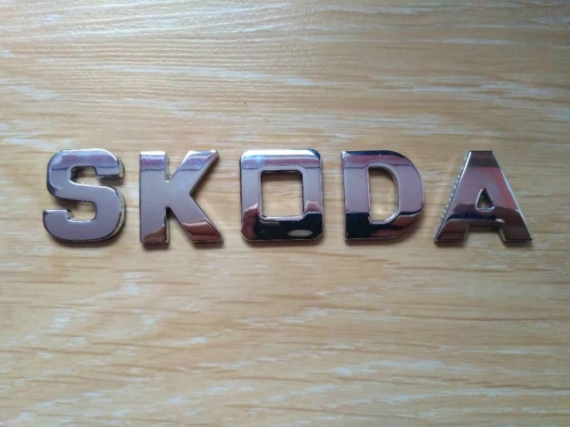 Металлические буквы Skoda на кузов авто, Бориспіль — 8/8