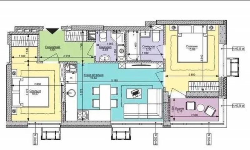 Квартира 2-кімн. продаж Київ, Шевченковский – 50 м², Київ — 8/8