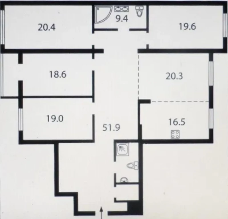 Квартира 4-кімн. продаж Київ, Печерский – 79 м², Київ — 8/9