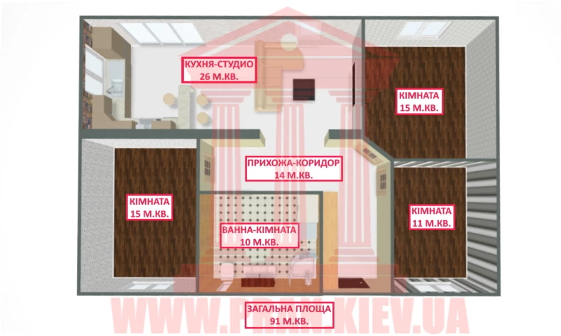 Будинок продаж Бориспіль – 100 м², Бориспіль — 7/15